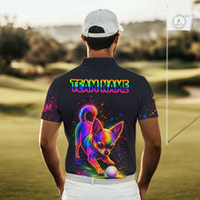 Load image into Gallery viewer, Personalized Chihuahua Playing Golf Button Down Shirt - Custom Dog Lover Team Jersey