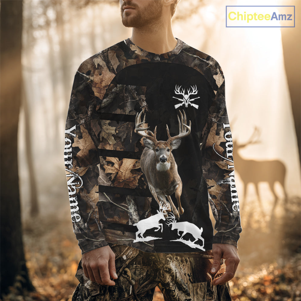 Whitetail Deer Hunting 3D All Over Printed Hoodie, Sweatshirt Hunting for Deer Hunter NHT338