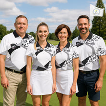 Load image into Gallery viewer, Geometric Leopard Fusion Performance Mens Golf Polo Shirt, Golf Gift For Men NHT722