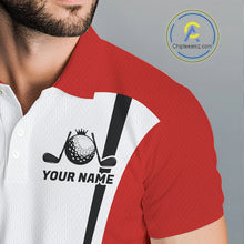 Load image into Gallery viewer, Personalized Canada Flag Mens Golf Shirts Golf Polo Shirts For Men Patriotic Golf Tops NHT734