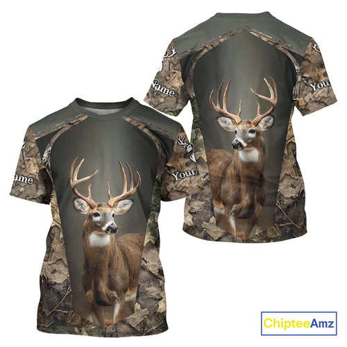 Customized Name Deer Hunting Unisex 3D All Over Printed For Men, Best Hunting Clothes NHT313