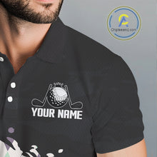 Load image into Gallery viewer, Custom Name Argyle Pattern Print Polo Shirt – Stylish Animal Print Golf Polo For Men NHT857