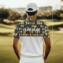 Load image into Gallery viewer, Person on a golf course wearing a patterned shirt with 'TEAM NAME' text