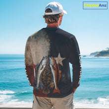 Load image into Gallery viewer, Texas Slam Speckled Trout Flounder Redfish Fishing Shirt, Texas Flag UV Performance Fishing Apparel 