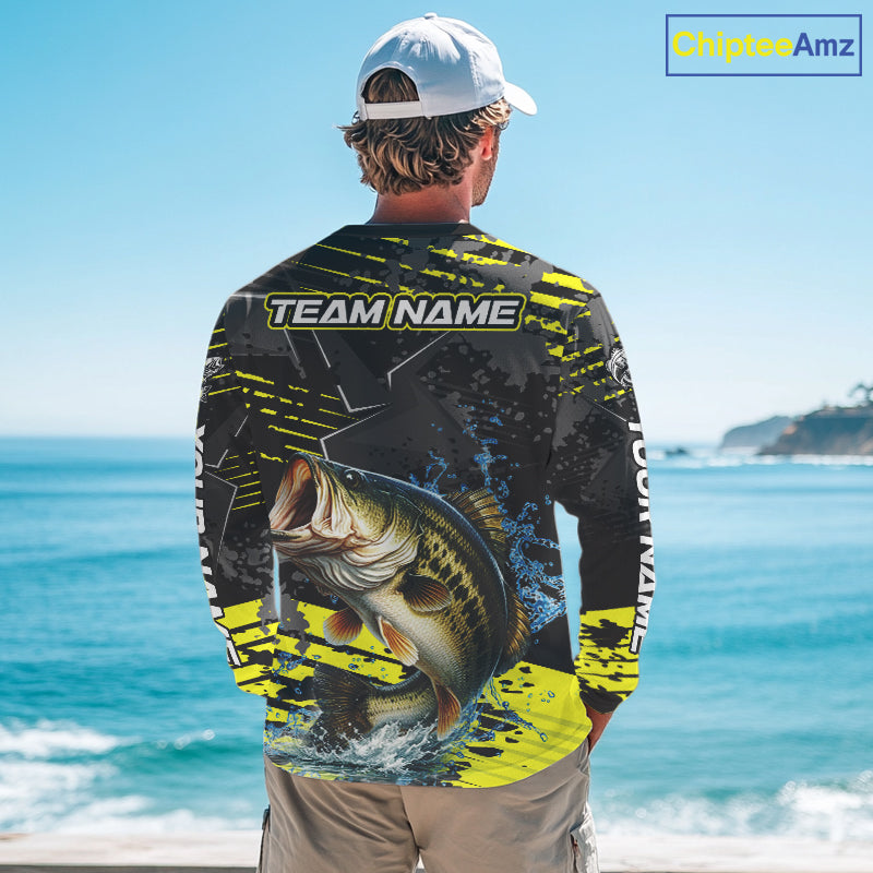 Personalized Largemouth Bass Fishing Jerseys For Fishing Team, Fishing Gift For Men NHT520