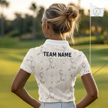 Load image into Gallery viewer, Person wearing a golf shirt with 'TEAM NAME' on the back, standing on a golf course.