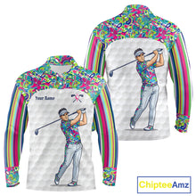 Load image into Gallery viewer, Personalized Golf Polo Shirt Custom Name Golf Shirt Funny Golfer Gift Men Golf Jersey Colorful Golf Outfit NHT686