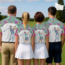 Load image into Gallery viewer, Personalized Golf Polo Shirt Custom Name Golf Shirt Funny Golfer Gift Men Golf Jersey Colorful Golf Outfit NHT686