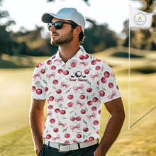 Load image into Gallery viewer, Funny Golf Polo Shirt For Mens Cherry Pattern Summer Sport Top For Team NHT881