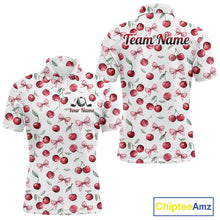 Load image into Gallery viewer, Funny Golf Polo Shirt For Mens Cherry Pattern Summer Sport Top For Team NHT881