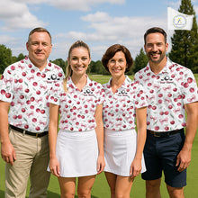 Load image into Gallery viewer, Funny Golf Polo Shirt For Womens Cherry Pattern Summer Sport Top For Team NHT881