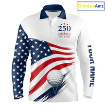Load image into Gallery viewer, America 250Th Anniversary Mens Golf Polo Shirts, Patriotic Team Golf Jerseys NHT885