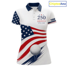Load image into Gallery viewer, America 250Th Anniversary Womens Golf Polo Shirts, Patriotic Team Golf Jerseys NHT885