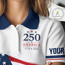 Load image into Gallery viewer, America 250Th Anniversary Womens Golf Polo Shirts, Patriotic Team Golf Jerseys NHT885