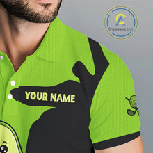 Load image into Gallery viewer, Green Golf Jerseys Funny Avocado Golf Shirts For Men Custom Golf Team Shirts For Golfers NHT893