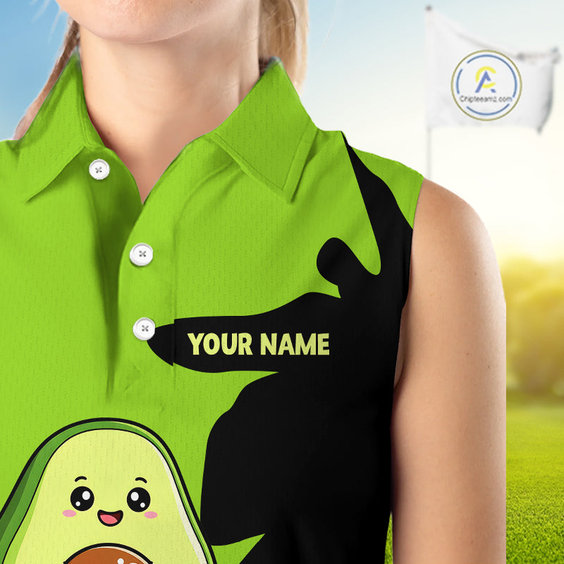 Green Golf Jerseys Funny Avocado Golf Shirts For Womens Custom Golf Team Shirts For Golfers NHT893