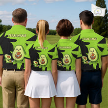 Load image into Gallery viewer, Green Golf Jerseys Funny Avocado Golf Shirts For Men Custom Golf Team Shirts For Golfers NHT893