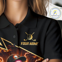 Load image into Gallery viewer, Funny Flamingo Womens Golf Polo Shirts Custom Golf And Beer Golf Apparel For Golfer NHT900