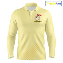 Load image into Gallery viewer, Personalized Funny Chicken Golf Polo Shirt for Men Play Happy Swing Smile Repeat