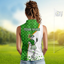 Load image into Gallery viewer, Person wearing a sleeveless shirt with a skeleton design and 'Team Name' text on a golf course.