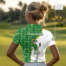 Load image into Gallery viewer, Person wearing a green and white sports jersey with a cartoon character design.
