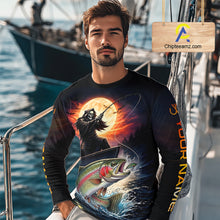 Load image into Gallery viewer, Personalized Fish Reaper Fishing Jerseys, Fish Reaper Sunset Rainbow Trout Fishing Shirts Long Sleeve NHT832