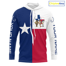 Load image into Gallery viewer, Texas Slam Fishing Shirts Long Sleeve Hooded For Men, Personalized Inshore Slam Fishing Team Jersey NHT846