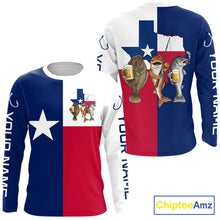 Load image into Gallery viewer, Texas Slam Fishing Shirts Long Sleeve For Men, Personalized Inshore Slam Fishing Team Jersey NHT846