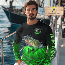 Load image into Gallery viewer, Largemouth Bass Fishing Shirt Long Sleeve For Tournament – Angler Gift For Men Dad| Green NHT851