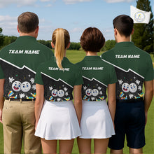 Load image into Gallery viewer, Custom Green And Black Womens Golf Polo Shirt, Custom Golf Balls Team Jerseys NHT865