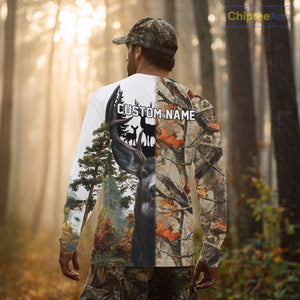 Best Deer Hunting Camouflage Custom Name Shirts for Hunters, Personalized Hunting Shirt NHT14