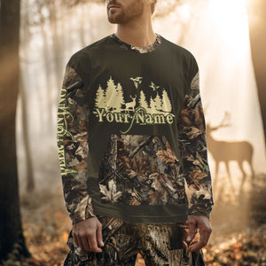 Deer hunting Shirt  3D All Over Print With Texas Flag & Forest Camo Best Gift For Hunter NHT30