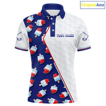 Load image into Gallery viewer, Custom Popsicle Pattern Mens Golf Polo, Personalized Summer Sweet Golf Shirt, Custom Golf Jersey, Familly Team Shirt NHT698