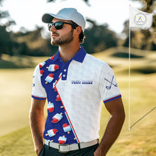 Load image into Gallery viewer, Custom Popsicle Pattern Mens Golf Polo, Personalized Summer Sweet Golf Shirt, Custom Golf Jersey, Familly Team Shirt NHT698