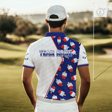 Load image into Gallery viewer, Custom Popsicle Pattern Mens Golf Polo, Personalized Summer Sweet Golf Shirt, Custom Golf Jersey, Familly Team Shirt NHT698