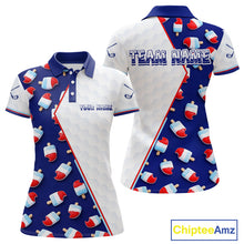 Load image into Gallery viewer, Custom Popsicle Pattern Womens Golf Polo, Personalized Summer Sweet Golf Shirt, Custom Golf Jersey, Familly Team Shirt NHT698