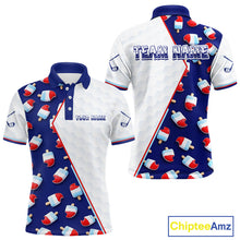 Load image into Gallery viewer, Custom Popsicle Pattern Mens Golf Polo, Personalized Summer Sweet Golf Shirt, Custom Golf Jersey, Familly Team Shirt NHT698