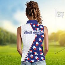 Load image into Gallery viewer, Custom Popsicle Pattern Womens Sleeveless Golf Polo, Personalized Summer Sweet Golf Shirt, Custom Golf Jersey, Familly Team Shirt NHT698