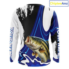 Load image into Gallery viewer, Bass Fishing Jersey Personalized Name Fishing Shirt, Angler Tournament Fishing Apparel NHT867