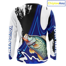 Load image into Gallery viewer, Crappie Fishing Jersey Personalized Name Fishing Shirt, Angler Tournament Fishing Apparel NHT868