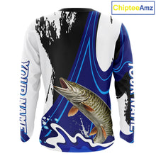 Load image into Gallery viewer, Musky Fishing Jersey Personalized Name Fishing Shirt, Angler Tournament Fishing Apparel NHT870