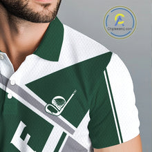 Load image into Gallery viewer, Green Mens Golf Polo Shirt Custom Golf Shirts For Team Personalized Golf Gifts NHT721