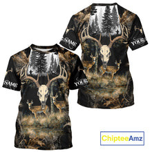 Load image into Gallery viewer, Deer Hunting Gift, Personalized Whitetail Deer Hunting 3D All Over Printed Camo Hoodie NHT361