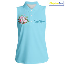 Load image into Gallery viewer, Blue Golf Mama Womens Polo Shirt, Funny Golf Mom Shirt, Mothers Day Gift For Golf Lover Mom, Ladies Golf Polo NHT750