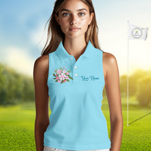 Load image into Gallery viewer, Blue Golf Mama Womens Polo Shirt, Funny Golf Mom Shirt, Mothers Day Gift For Golf Lover Mom, Ladies Golf Polo NHT750