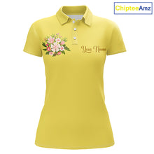 Load image into Gallery viewer, Yellow Golf Mama Womens Polo Shirt, Funny Golf Mom Shirt, Mothers Day Gift For Golf Lover Mom, Ladies Golf Polo NHT751