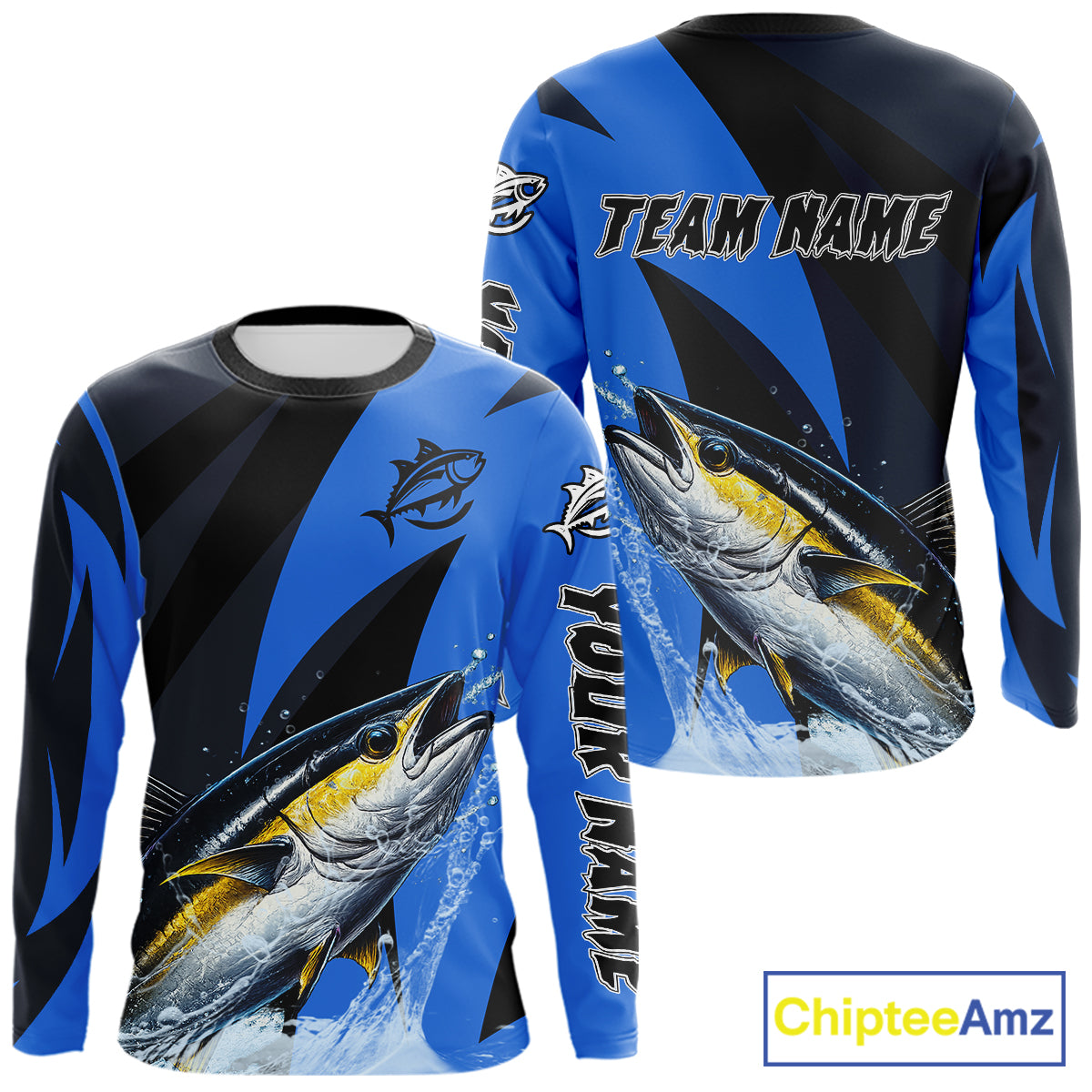 Tuna Saltwater Fishing Jerseys, Tuna Fishing Performance Fishing Shirts Long Sleeve NHT582