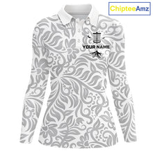 Load image into Gallery viewer, Disc Golf Polo Shirt With Clean Monochrome Design, Customizable Name, Unisex Sports Jersey For Womens NHT805