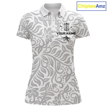 Load image into Gallery viewer, Disc Golf Polo Shirt With Clean Monochrome Design, Customizable Name, Unisex Sports Jersey For Womens NHT805