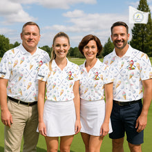 Load image into Gallery viewer, Funny Ice Cream Mens Golf Polo Shirts Jersey – Personalized Team Name Golf Shirt NHT809